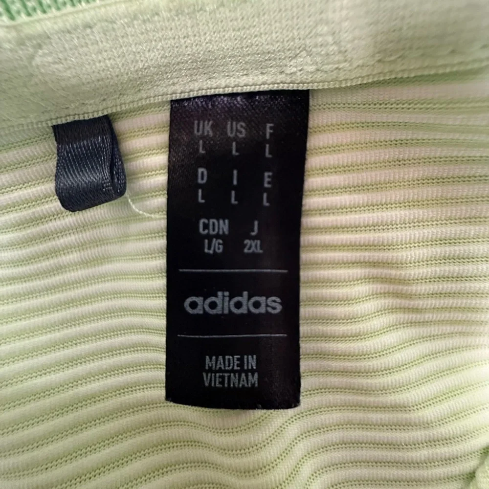 Adidas Green Polo Shirt Classic Style size L